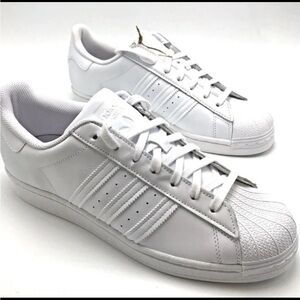 Adidas Superstar Originals Men’s Size 10 White/White/White EG4960